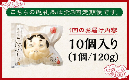 【全3回定期便】武遊のこぶし（らー麦肉まん）10個セット 肉まん 豚まん 飲茶 [ABCX016] 
