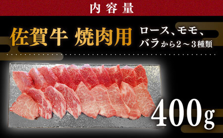 佐賀牛 焼肉用 400g 厳選部位 / 牛肉 [IAX033]