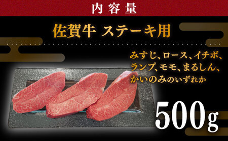 佐賀牛 おまかせ ステーキ 500g / ステーキ [IAX035]