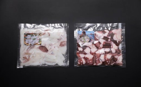 修福丸ん真だこ・甲イカブツ切りセット(200g×各2袋) | 豊後高田市 いかたこ