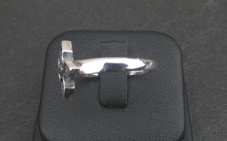 Small cross ring スモール クロス リング ｜ 指輪 シンプル な クロス の リング 普段使い しやすい モチーフ シルバー アクセサリー 十字架 925 ハンドメイド 選べる サイズ ジュエリー シンプル プレゼント 年末年始 お中元 お歳暮 内祝い 快気祝い