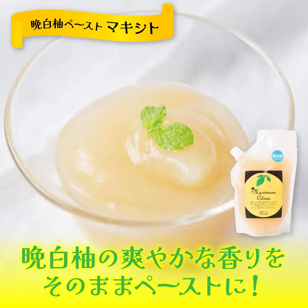 熊本県 八代市産 晩白柚 ペースト「マキシト」セット（合計1010g） ばんぺいゆ 柑橘 手作り