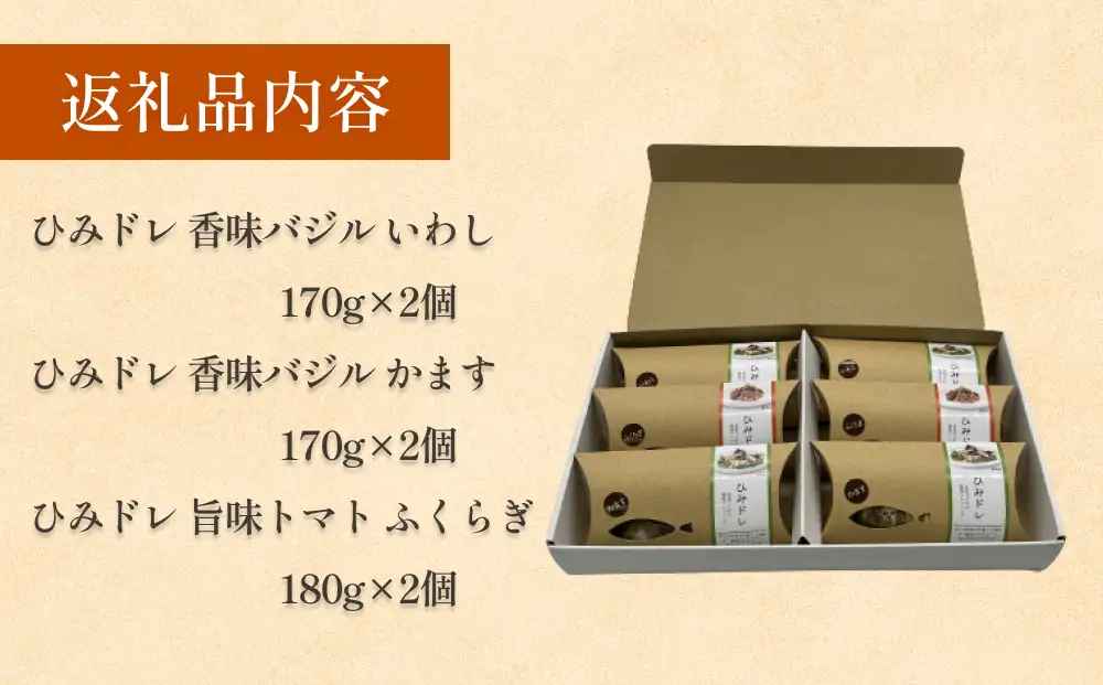 〈氷見の魚を使ったドレッシング〉 ひみドレセット 6個セット
