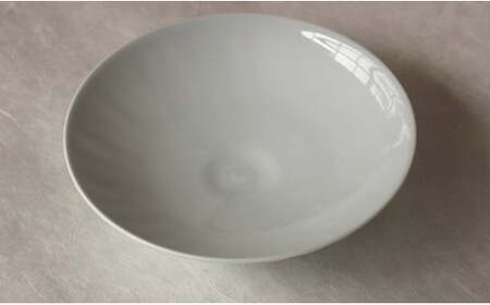 現代の名工 矢鋪與左衛門作【白磁しのぎ手 透過夏茶碗】有田焼 A300-48