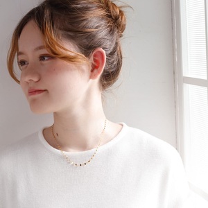 【ふるなび限定】K24 pure gold/ピュアゴールド グラデーション ネックレス　0014203 FN-Limited-SP