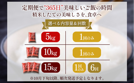 【令和7年度産】ゆめぴりか精米定期便 (15kg×6回)【隔月でお届け】【1101506】