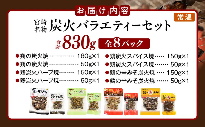 宮崎名物 炭火バラエティーセット