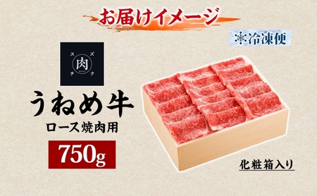 うねめ牛 ロース 焼肉用 750g 福島県産 和牛 黒毛和牛 焼き肉 牛肉 牛 お肉 国産 ブランド牛 上質 鉄板 料理 焼肉 贅沢 BBQ お取り寄せ ギフト 鈴畜中央ミート 冷凍 福島県 郡山市