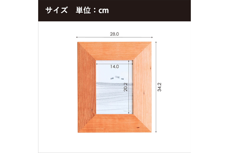 府中家具　FRAME　ANGOLO　A5サイズ　オーク No.601-02