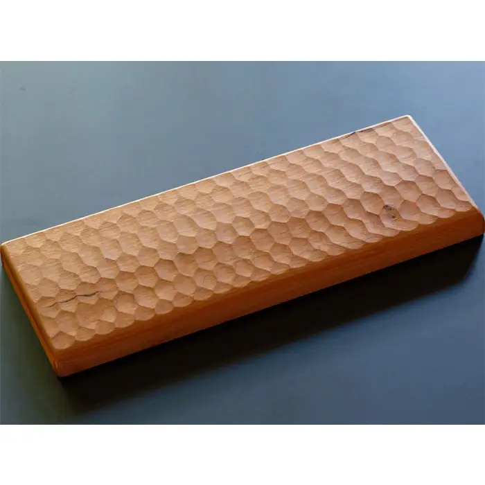 HHKB専用亀甲名栗ブラックチェリー製パームレスト＆ルーフ 200g No.452
