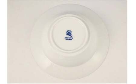有田焼 ZEPHYR お洒落なパスタプレート 2個セット【まるぶんオリジナル】食器 器 うつわ 磁器 陶磁器 皿 プレート 鉢 中鉢 ボウル パスタ皿 2枚 セット ゼフィール シンプル ホワイト A24-188
