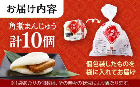 長崎角煮まんじゅう 10個 (袋入) / 角煮まん 中華まん 惣菜 おやつ / 大村市 / 岩崎本舗[ACAH008]