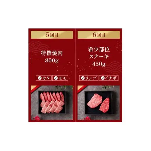 【和牛セレブ】神戸牛 定期便「ビジネスクラス」（定期便６回）[981]