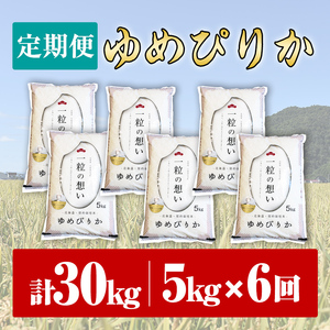 【令和7年産】《 定期便・全6回 》上士別の生産者がつくるゆめぴりか ( 5kg×6回・計30kg) 北海道 士別市産 米 お米 白米 北海道産 北海道米 ゆめぴりか 特A 一等級 コメ 単一原料米 定期便 5kg 30kg 数量限定 期間限定 【天塩の恵み上士別】【F7193-1】