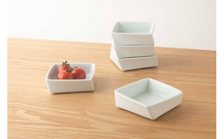 【橋本夕紀夫デザイン】 Hineri 捻り深皿 5枚セット【KIHARA】有田焼 器 うつわ 取皿 取鉢 食器 白 シンプル インテリア ユニーク オブジェ キハラ A35-370