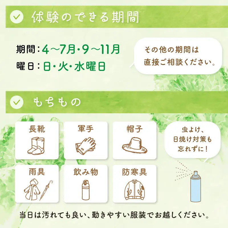 オーガニックファームでのんびり過ごそう！収穫体験&お土産付き(2名様分)