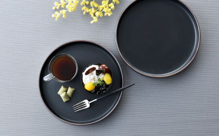 【波佐見焼】【ギアシリーズ】マットカラープレート（大）2枚セット（ブラック２枚）食器 皿【大新窯】[DC125] 波佐見焼