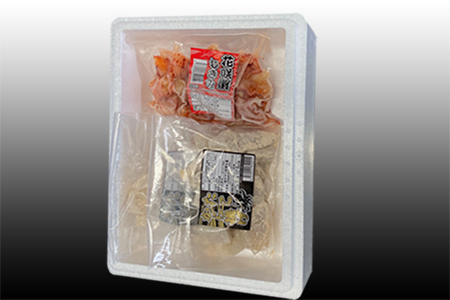 【北海道根室産】たこ唐揚げ250g×2P、花咲かにむき身300g×1P B-76034