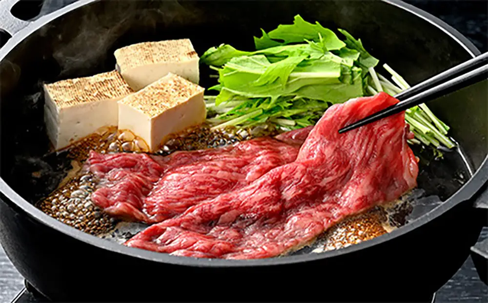 【ふるなびWEEK対象】近江牛 すき焼き しゃぶしゃぶ 500g （リブロース250g、モモまたはウデ250g）【BS01W-FN】 牛肉すき焼き