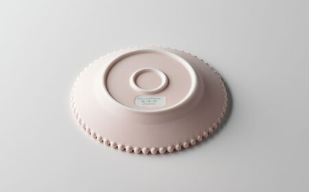 【美濃焼】ティアラ ケーキ プレート マットピンク 2枚セット【Primitive陶舎花＊花】食器 深皿 ケーキ皿 デザートプレート 写真映え 洋風 ヨーロッパ風 カフェ風 かわいい おしゃれ [MFZ012]