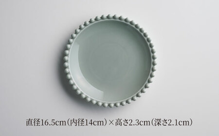 【美濃焼】ティアラ ボウル＆ソーサー アッシュグレー 2客セット【Primitive陶舎花＊花】食器 皿 鉢 受皿 プレート フルーツボウル サラダボウル スープボウル ティータイム 写真映え 洋風 ヨーロッパ風 カフェ風 かわいい おしゃれ [MFZ020]