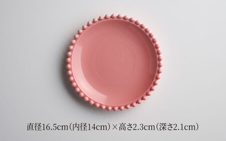 【美濃焼】ティアラ ボウル＆ソーサー スイートピンク 2客セット【Primitive陶舎花＊花】食器 皿 鉢 受皿 プレート フルーツボウル サラダボウル スープボウル ティータイム 写真映え 洋風 ヨーロッパ風 カフェ風 かわいい おしゃれ [MFZ021]
