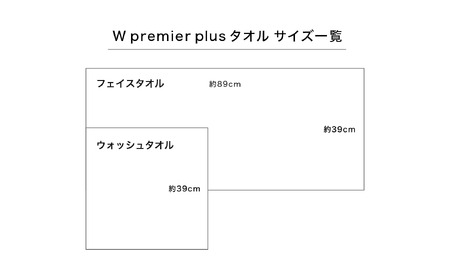 【高級ピマコットンを使用】フェイスタオル4枚　W premier plus(009_5070)