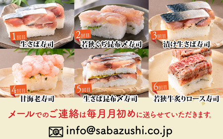 【定期便6回コース】贅沢すぎる！ 福井の「ご褒美寿司」 [K-013030] / 贅沢