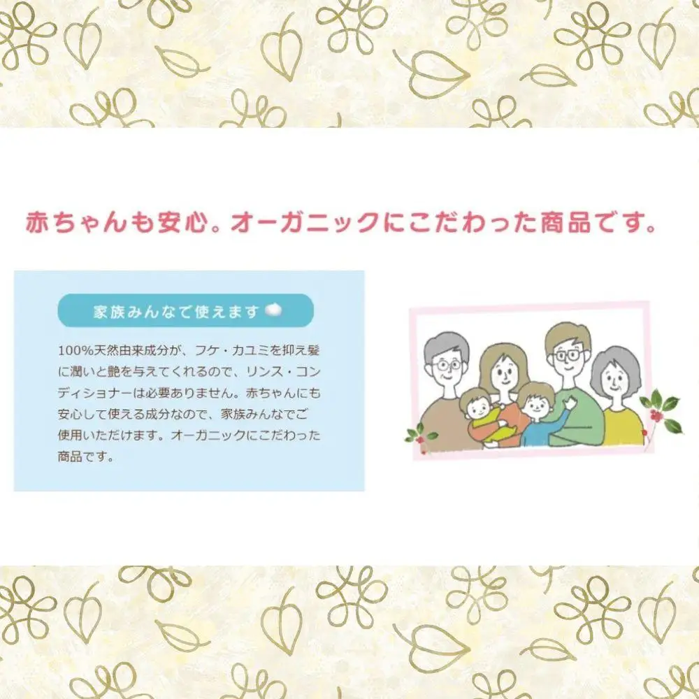 100%天然のヘアシャンプー「夢見るシャンプー」300ml 3本セット