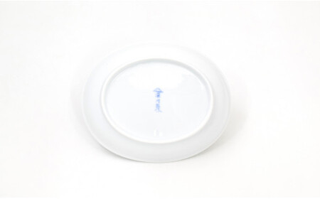 深川製磁 有田焼 ブルーワイナリー ペア楕円 和皿 ブルー＆ホワイト エアログラフ ブドウの絵 食器 取皿 白磁 うつわ 30000円 3万円 A30-733