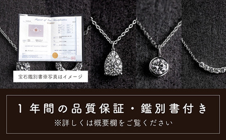 ダイヤ ダイヤモンド ネックレス 0.23ct 鑑別書 保証書 ケース 付 ジュエリー アクセサリー ペンダント 宝石 プラチナ ギフト プレゼント 贈り物 記念日 お祝い 誕生日 人気 高級 山梨県 西桂町【n0479_liz_C】