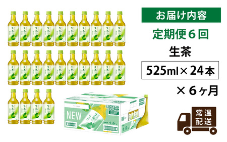 【定期便6回】キリン 生茶 525ml × 24本 6ヶ月