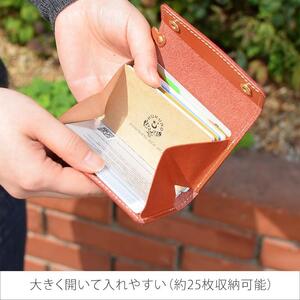 カードいっぱいケース [C25] カードケース HUKURO 栃木レザー 全5色【オレンジ】【小物 ファッション 人気 おすすめ 】
