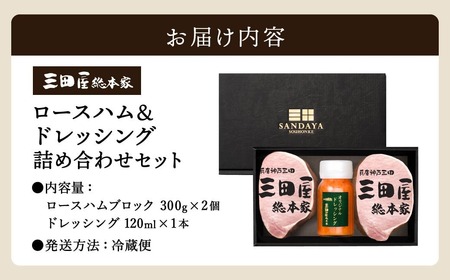 ハム ESSE ふるさとグランプリ 2023金賞 ロースハム ドレッシング 詰め合わせセット 三田屋総本家 オススメ No.1 惣菜 肉 お肉 三田屋 ギフト お祝い 歳暮 スピード配送 送料無料 SN-50 [3d28bae570001]