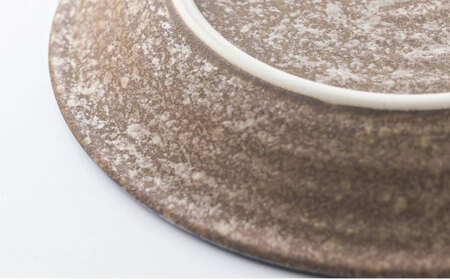 【美濃焼】 チグ 15cm 小皿 茶 箱入り 4枚セット 78193495 瑞浪市 / やまに 取り皿 食器 プレート [AZCR021]