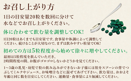 海洋深層水純粋培養スピルリナ100％「不老藻（ふろうそう）」600粒 スーパーフード ビタミン ミネラル サプリ アミノ酸 タンパク質 食生活改善 野菜不足解消 海洋深層水 5大栄養素 栄養補助食品 アルカリ性 ベータカロテン 葉緑素 クロロフィル 消化吸収 炭水化物 脂質 健康管理 栄養補給