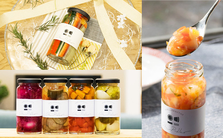 季節野菜のピクルス4本セット (和×2、洋×2) | 旬野菜使用 ピクルス 季節野菜 野菜スティック 野菜 やさい 保存食 非常食 漬物 漬け物 付け合せ 規格外野菜 食品ロス フードロス 大分県産 大分県 中津市