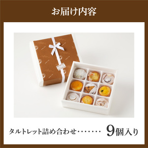 タルト専門店 人気 タルトレット 9個 詰め合わせ 一口サイズ タルト ケーキ フルーツ 焼き菓子 ドイツ菓子 誕生日 奈良県 生駒市 お取り寄せ スイーツ デザート おやつ 洋菓子 熨斗対応 贈り物 食べ比べ 手土産 冷凍 送料無料