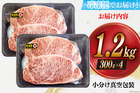 牛肉 ステーキ 宮崎牛 特上 ロースステーキ 300g ×4p 計 1.2kg [アグリ産業匠泰 宮崎県 美郷町 31be0054]