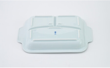 有田焼 おしゃれな仕切り付プレート おひなさま 子供食器 仕切りプレート ランチプレート 食器 節句 かどすみ商店 A16-7