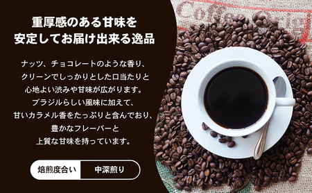 自家焙煎珈琲豆専門店のおうちコーヒー（ブラジルショコラ） 300g コーヒー豆 コーヒー粉  中挽きタイプ