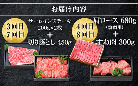 【全8回定期便】 特選 壱岐牛 プラスワン（＋1） 定期便 《壱岐市》【太陽商事】[JDL097] ステーキ サーロイン モモ 焼肉 すき焼き しゃぶしゃぶ 306000 306000円 30万円