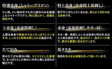 馬刺し 純国産馬刺し豪華版食べ比べセット 専用醤油付き 50g × 8種 計400g 九州食肉産業