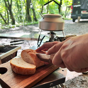 Camp plate solo 両面使えるキャンプ調理プレート ウォールナット