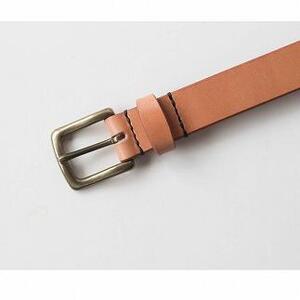【minca】栃木レザーの希少な「ハーネスレザー」使用の贅沢な1枚革のレザーベルト/タン(生成)/幅30mm　HL-B01/TAN【38インチ 96.5cm】【小物 ファッション 人気 おすすめ 】