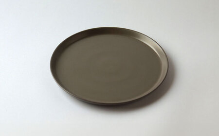 【波佐見焼】ベルシリーズ プレートM(21cm) 2枚セット マットグレー 食器 皿【康創窯】[LD14] 波佐見焼
