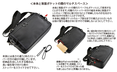 VanNuys 完全無欠のWファスナーサブバッグ/セミロングワイド  ウエストバッグ ウエストポーチ アウトドア ボディバッグ ヒップバッグ バンナイズ 