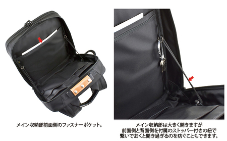 VanNuys 大人のワーキングベース／Wファスナー ＜Wワイド＞ ビジネスリュック バックパック デイパック 多機能 大容量 出張 旅行 通勤 通学 パソコン バンナイズ ファッション カバン バッグ リュック 