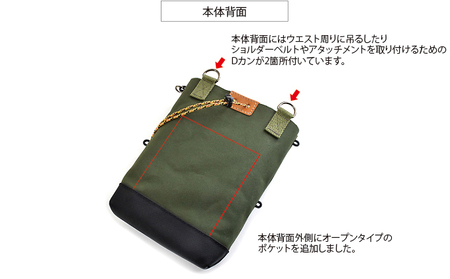 VanNuys セミフラップフロントポケット付き ウエストオープンツールバッグ  多機能 収納多数 メンズウエストバッグ  メンズヒップバッグ 帆布 バンナイズ ファッション カバン  シャドウベージュ