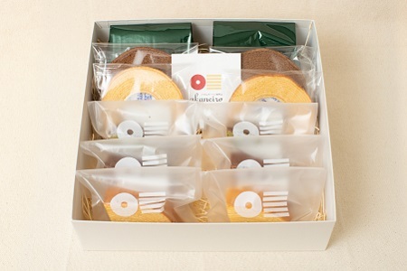 グルテンフリー!!自家米こめこのバウムクーヘンセット：B130-033